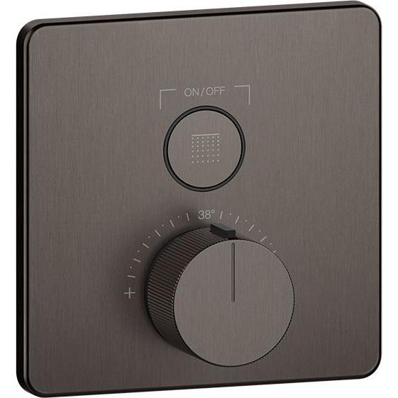 Gessi, Badarmatur, Hi-Fi Fertigmontageset Thermostat mit Tasten-Bedienung on/off. 1-Weg, Wandmontage