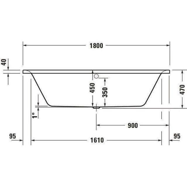 Duravit, Whirlpool, Whirlwanne Soleil by Starck 1800x800mm, weiss Air-System