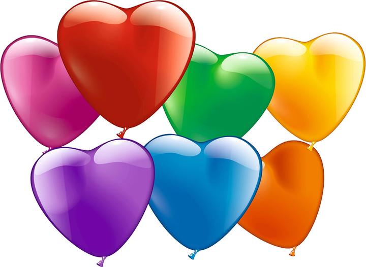 Actual product image Stylex Balloons 'Colorful hearts (10 x)