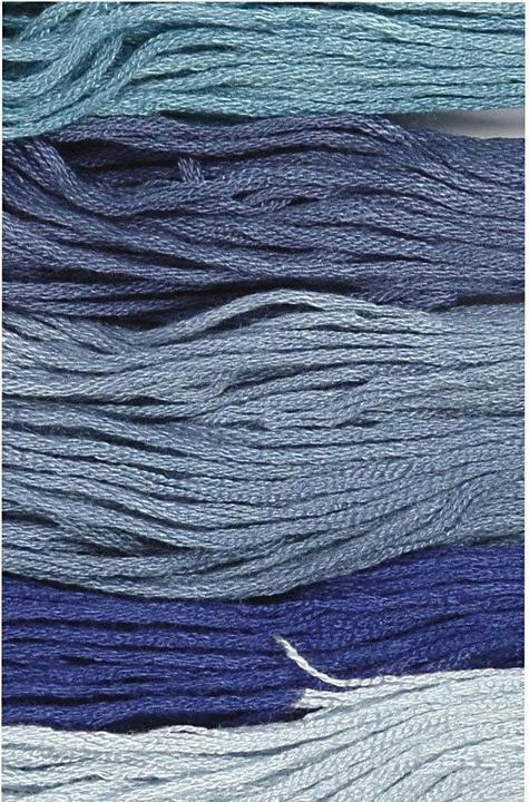 Actual product image Creativ Company Embroidery thread cotton blue