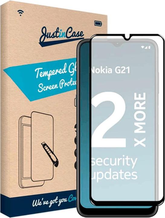 Produktbild Just in Case GehÃ¤rtetes Glas Edge to Edge Screenprotector Nokia G11/G21 (1 Stück, Nokia G11)