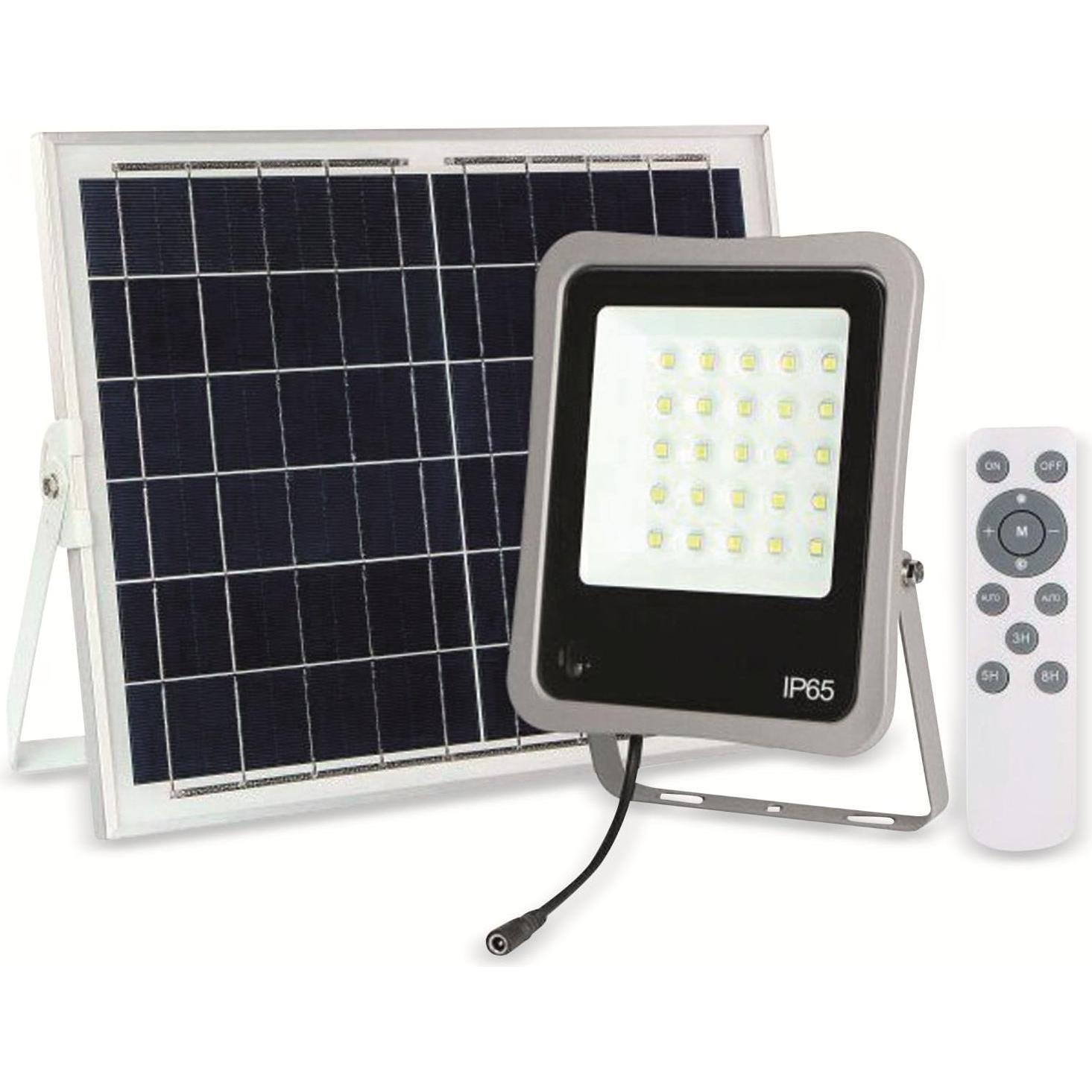 Optonica, Fassadenbeleuchtung, Solar LED-Fluter mit Fernbedienung, 8W, 500lm, IP65, 6000K (500 lm, IP65)