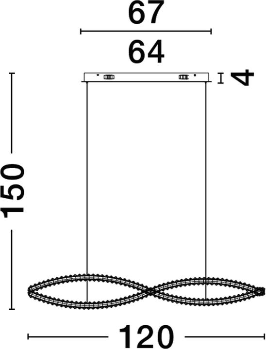 Actual product image Nova Luce Aurelia (12224 lm)