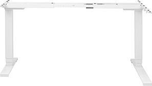 Image du produit Neutral Powerton ERGO EDGE Ecktischgestell mit elektrisch verstellbarer Höhe 125 kg Tragfäh, weiss