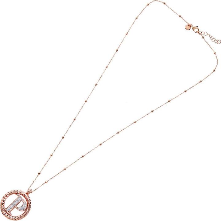 Immagine prodotto Ottaviani Collana in bronzo oro rosa con glitter argento