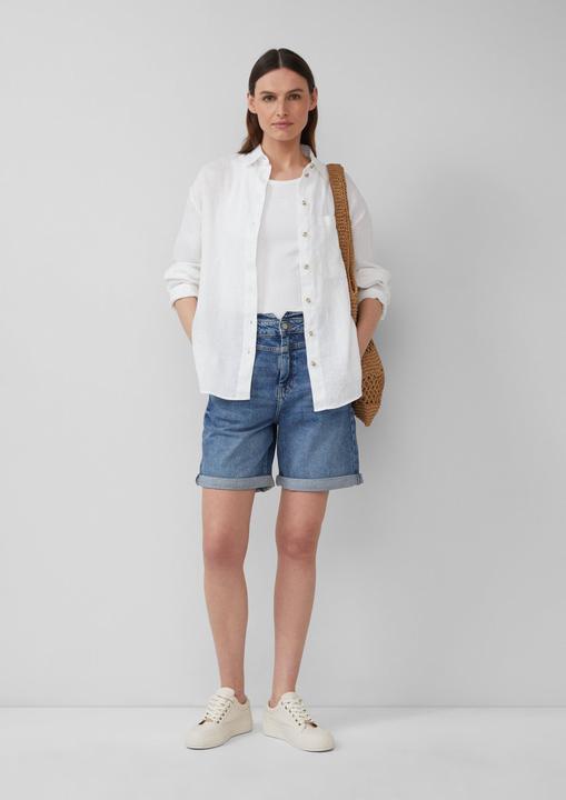 Actual product image S.Oliver Jeans-Hose Bermuda-Jeans / Relaxed Fit / High Rise / Barrel Leg (36)