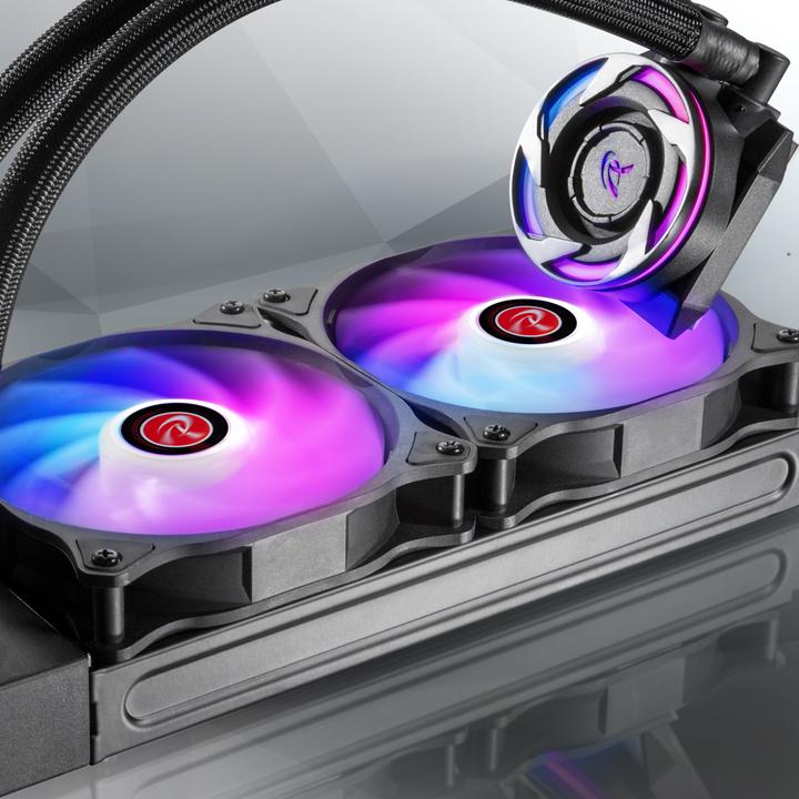 Produktbild Raijintek EOS 12 RBW ADD Lüfter, 2er-Set inkl. Controller (120 mm, 2 x)
