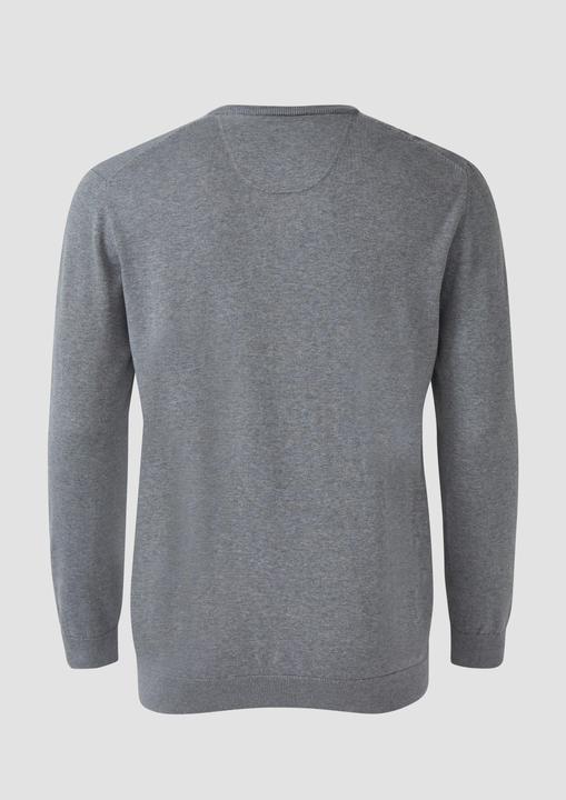 Produktbild S.Oliver Strickpullover Strickpullover mit Logo-Stickerei (4XL)