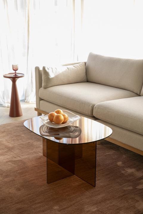 Image du produit Zuiver Coffee Table Linea Brown (60 x 80 x 40 cm)