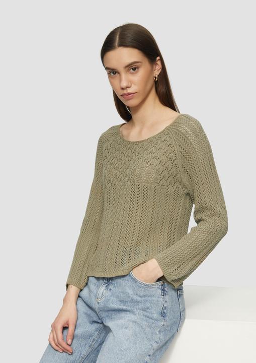 Produktbild S.Oliver Strickpullover Pullover in Häkeloptik (M)