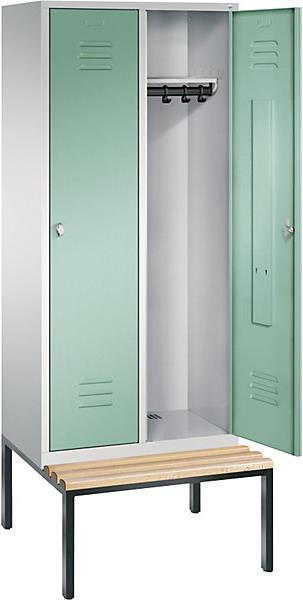 Produktbild C+P CLASSIC Garderobenschrank mit untergebauter Sitzbank (40 cm, 209 cm)