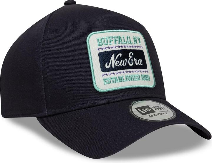 Produktbild New Era A-Frame Trucker Cap - Retro Patch Washed Navy (One Size)