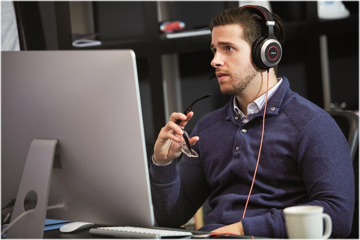 Actual product image Jabra Evolve 80 (Cable, USB-A)
