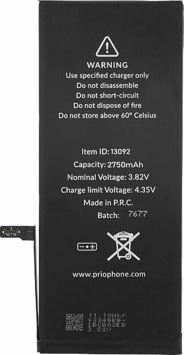Produktbild prio Battery for iPhone 6s Plus (Universal APN)