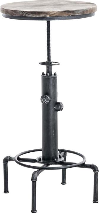 Immagine prodotto CLP Tavolo da bar Lumos, legno, argento antico