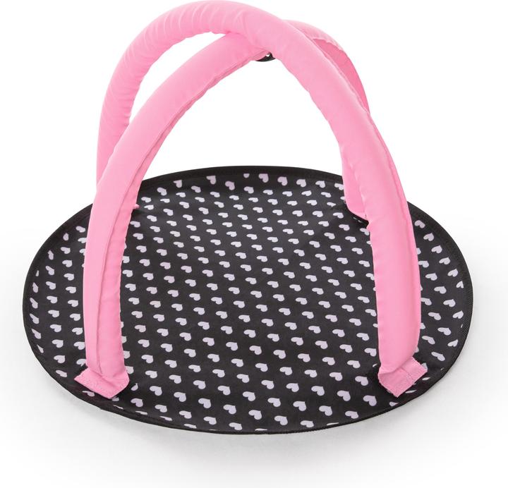 Produktbild Bayer Reise-Set 9in1 mit Puppenbett und Hochstuhl schwarz/pink