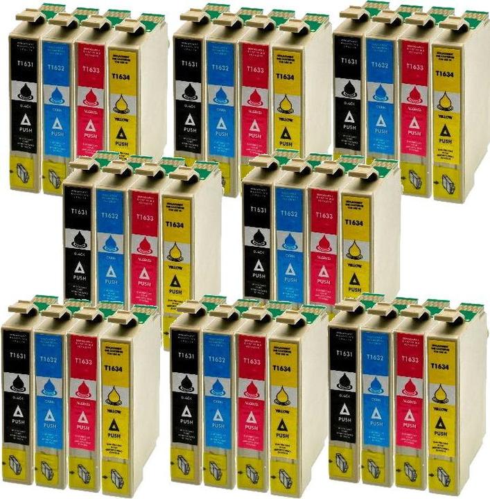 Actual product image Hermex Compatible Ink Cartridge XL for Epson WorkForce WF-2750DWF (M, FC, Y, C)