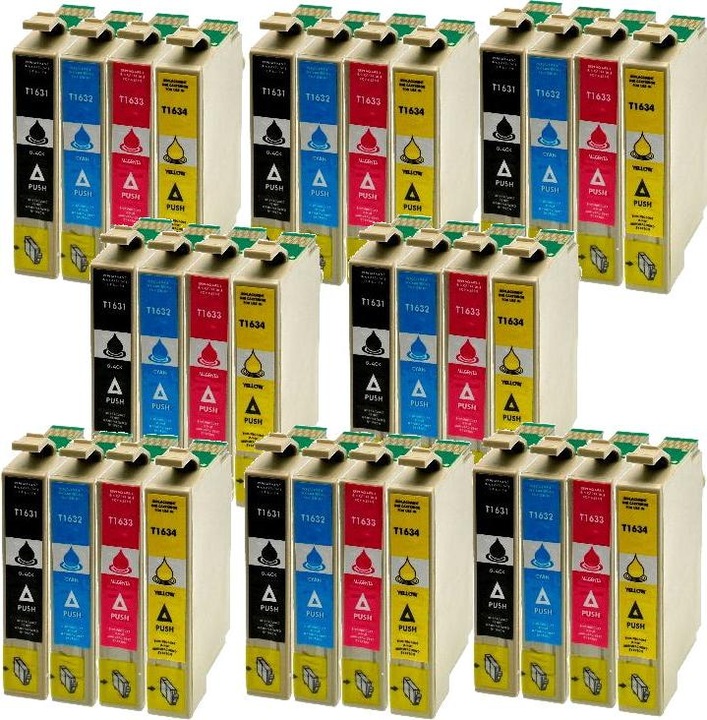 Produktbild Hermex Kompatible Tintenpatrone XL für Epson WorkForce WF-2750DWF (M, BK, Y, C)