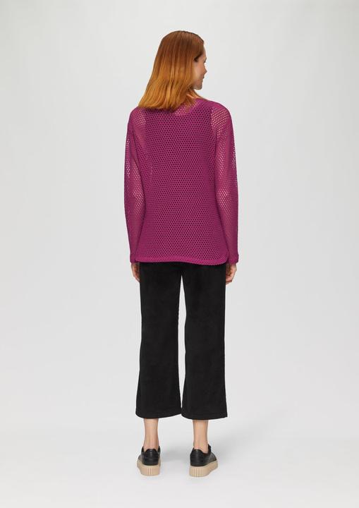 Produktbild S.Oliver T-Shirt Langarmshirt aus Ajour-Jersey (40)