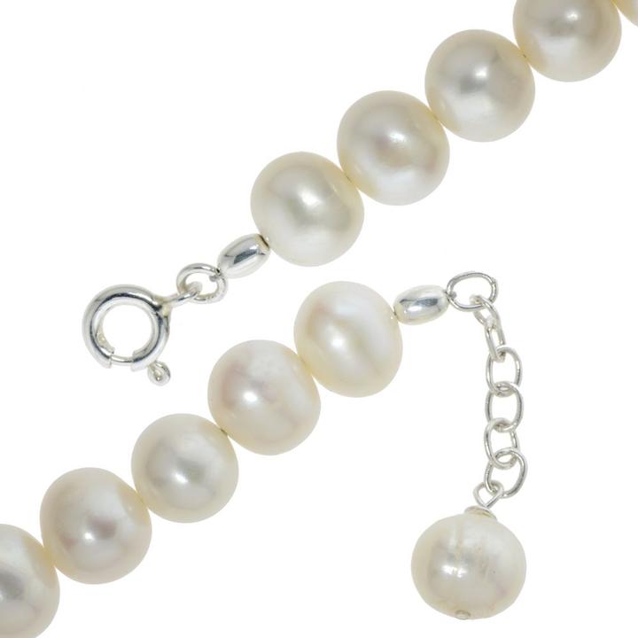 Immagine prodotto Bijouteria Bracciale (20.50 cm, Perla d'acqua dolce, Argento 925, Vetro (di orologio))