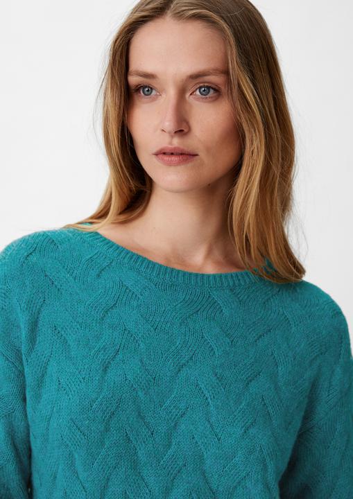 Produktbild Comma Strickpullover Strickpullover mit Zopfmuster (L)