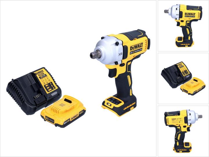 Produktbild DeWalt DCF 892 D1 Akku Schlagschrauber 18 V 812 Nm 1/2" Brushless + 1x Akku 2,0 Ah + Ladegerät (Akkubetrieb)