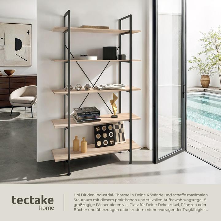 Produktbild tectake Regal Glasgow (10.60 x 106 x 17.95 cm)