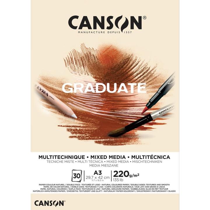 Immagine prodotto Canson Acquerello Pad Graduate Mixed (A3, Nessuna)