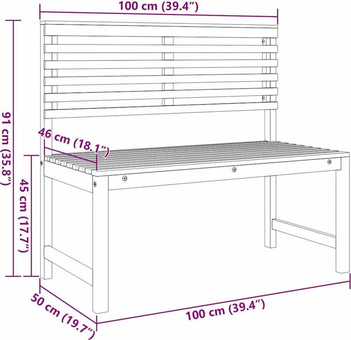 Produktbild vidaXL Gartenbänke Set