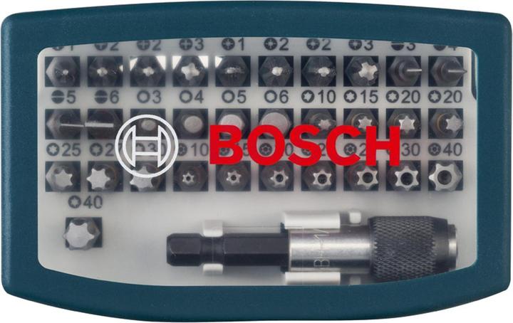Produktbild Bosch Professional Zubehör Schrauberbit Set (Innensechsrund TX, Kreuz Phillips PH, Kreuz Pozidriv PZ, Schraubschlitz, Sechskant (hexagonal))