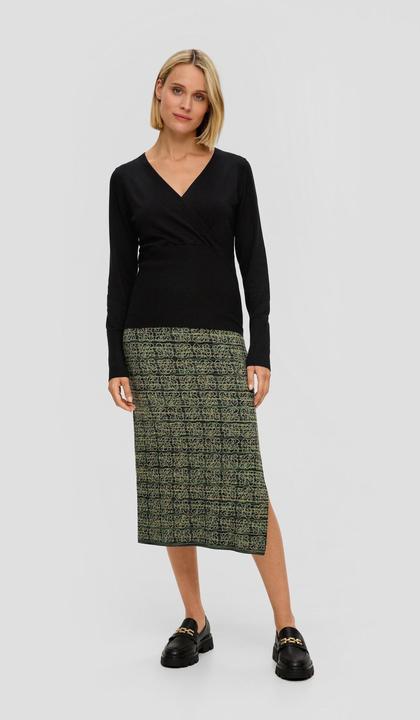 Actual product image S.Oliver Strickpullover Pullover in Wickeloptik (34)