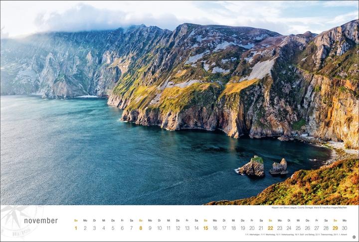 Produktbild Irland Globetrotter Kalender 2026 - Von rauen Küsten und grünen Hügeln (58 x 39 cm)