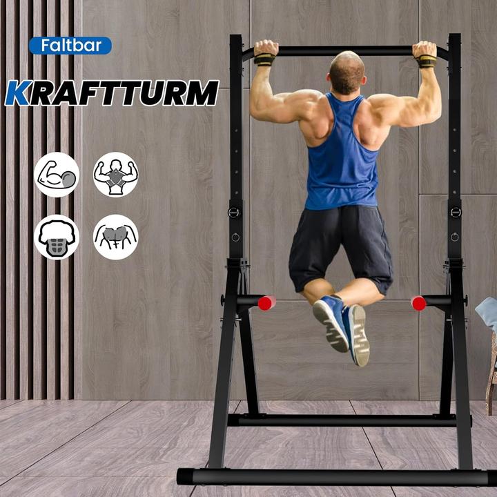 Actual product image Dobests Faltbare Power Tower Dip Station