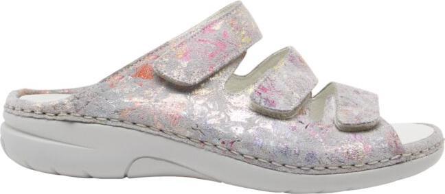 Produktbild Walfront WALDLÄUFER Damen-Pantolette, Leder hellgrau (40)