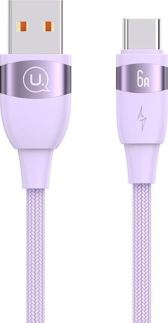 Actual product image Usams US-SJ630 U85 Type-C 6A Aluminum Alloy Fast Charging & Data Cable 1.2m (1.20 m)