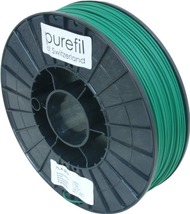 Actual product image Purefil Filament (PLA, 1.75 mm, 750 g, Green)
