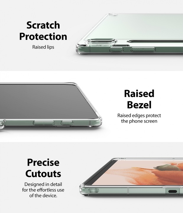 Actual product image Ringke Fusion Combo Great cool case with TPU frame for Samsung Galaxy Tab S7 11 " + adhesive foldi (Galaxy Tab S7 11.0")
