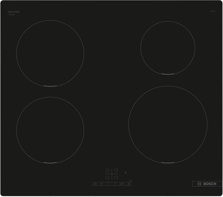 Produktbild Bosch Hausgeräte Serie 4 PUE611BB5J Kochfeld Schwarz Eingebaut 59,2 cm Induktionskochfeld 4 Herd( (59.20 cm, Induktionskochfeld)