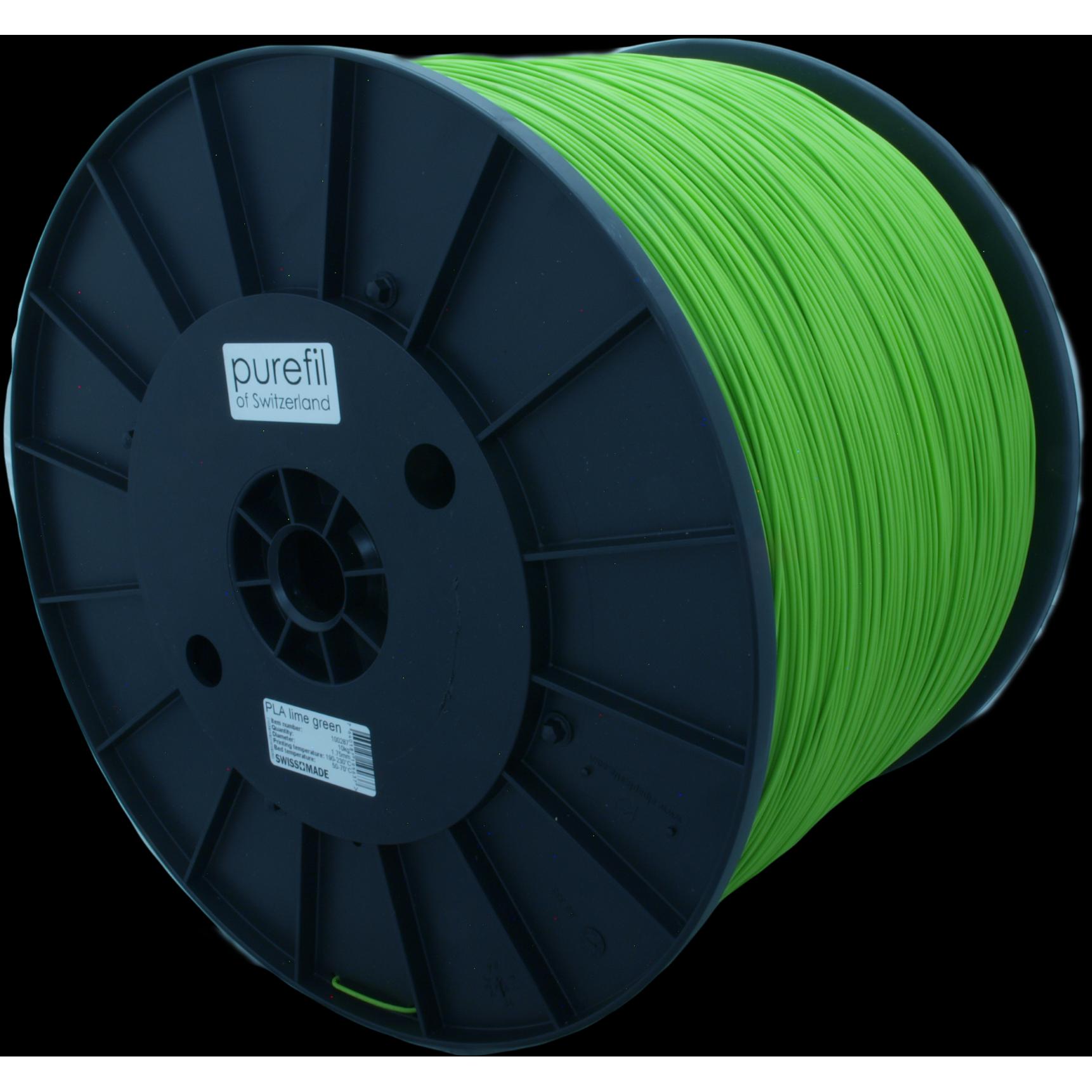 Purefil PLA Filament (PLA, 1.75 mm, 10000 g, Grün), 3D Filament, Grün