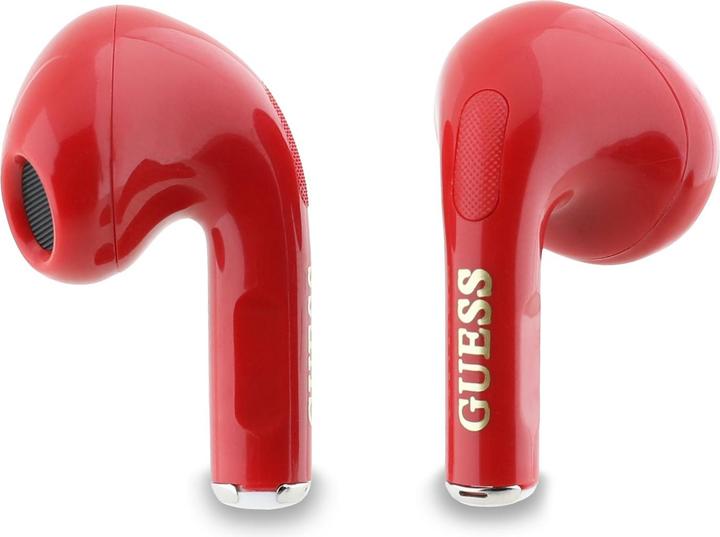 Image du produit Guess Glossy Effect Imprimé Logo Classic & Charm TWS casque - rouge (4 h, Sans fil)