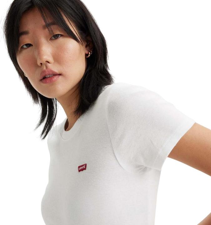 Actual product image Levis Womens/Ladies Baby Ribbed Short-Sleeved T-Shirt (36)