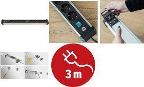 Actual product image Brennenstuhl Power strip (12 x, CEE 7/3, 3 m)