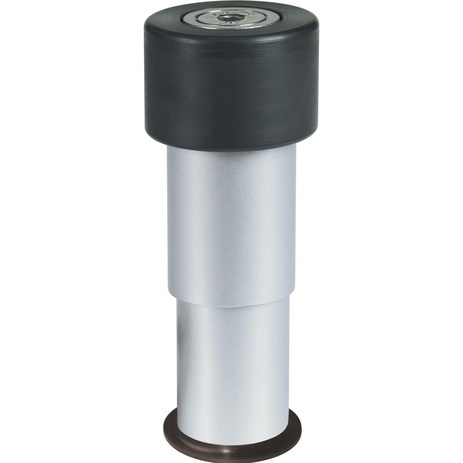 Locinox, Türöffner + Türschliesser, Torstopper Gatestop, ø 60 mm, Höhe 60 - 140 mm, Aluminium silber