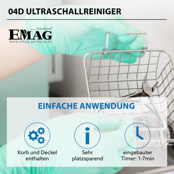 Image du produit Emag Ultraschallreiniger (42 kHz, 600 ml)