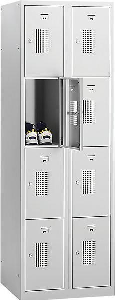 eurokraft basic Schliessfachschrank mit Zylinderschloss (60 cm, 180 cm)