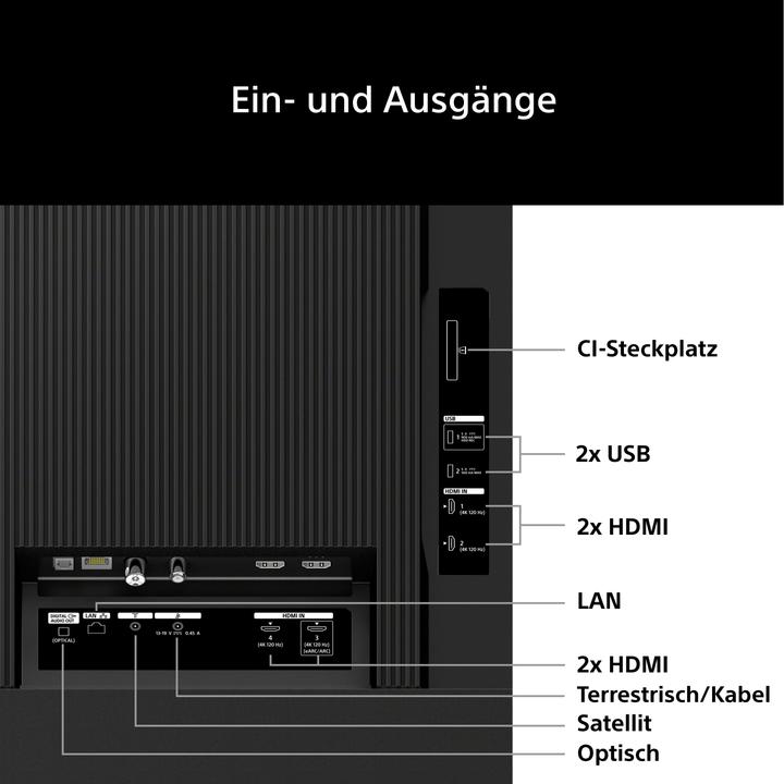 Image du produit Sony K43XR35M2PB (43", Bravia 3 II, 4K, 2026)