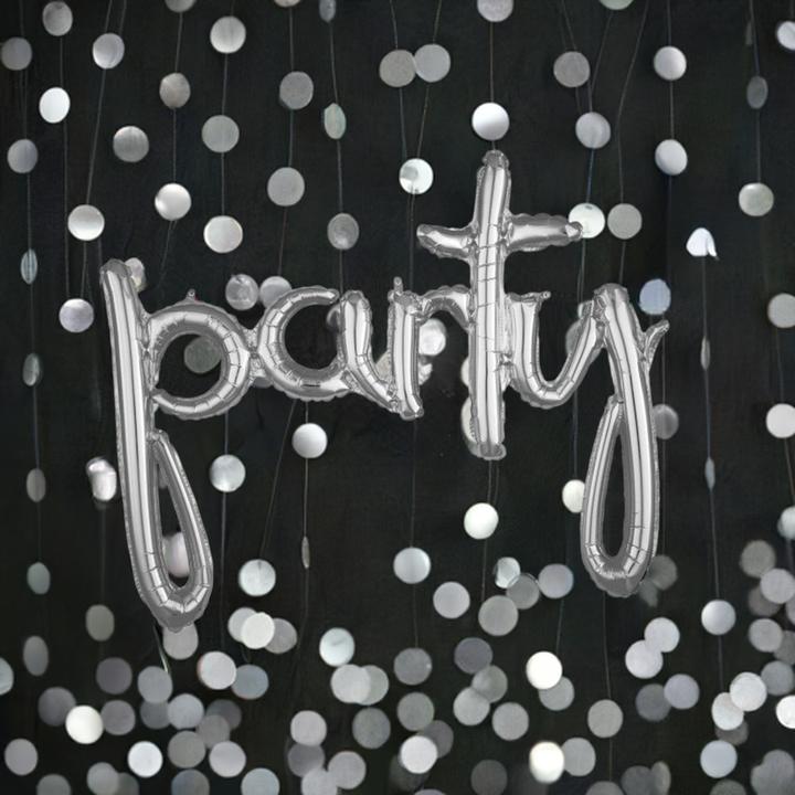 Immagine prodotto Amscan set di palloncini in foil per feste, ghirlanda d'argento (1 x)