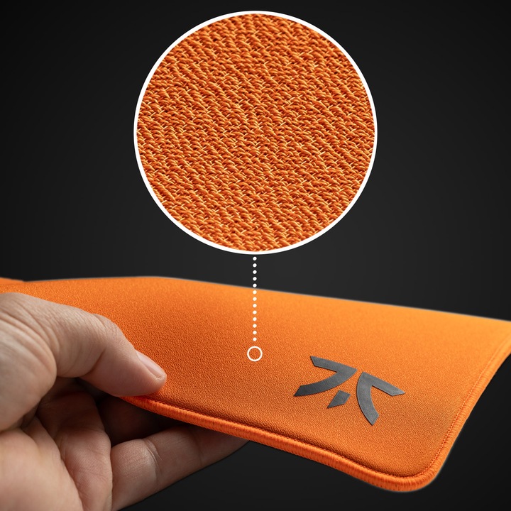 Produktbild Fnatic MAX Dash L Pro Gaming Mouse Mat, Sunset Orange Textured Cloth Speed Surface, Water Resistant (L)