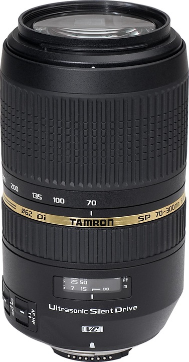 Tamron SP 70-300mm F/4-5,6 Di VC USD, Canon EF (Canon EF, Plein format)