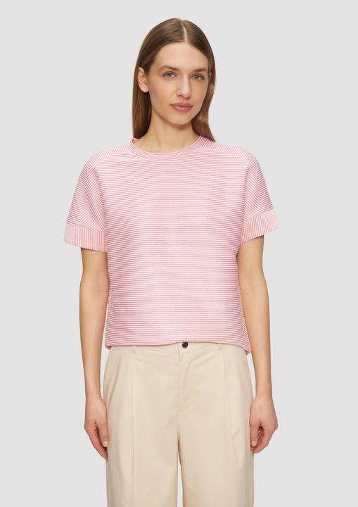 Immagine prodotto S.Oliver T-Shirt T-Shirt mit Strukturstreifen im Relaxed Fit (34)